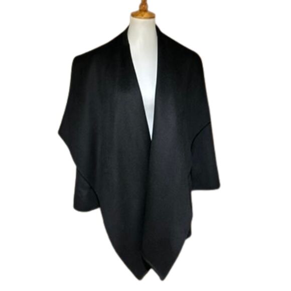 Nap Jackets & Blazers - NAP Black Wool Coat Size Small